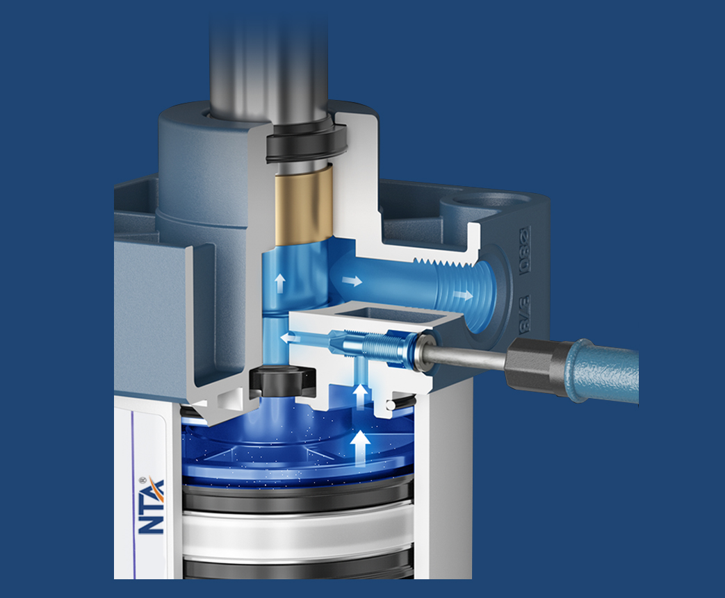 Luft betriebene Zylinder NTA -Serie SC China für die Prozessautomatisierung 17