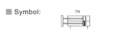 Dual Rod Pneumatic Cylinder Actuator NTA TN Made in China 3