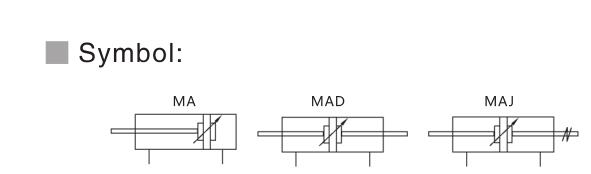 Small Pneumatic Linear Air Cylinders ISO6432 Manufacturer MA for Automatic Transmission 2