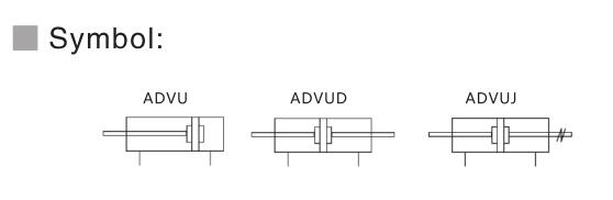 Компактный воздушный цилиндр цена NTA Advu ISO 15552 с встроенным магнитом 2