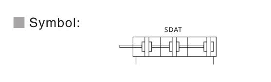 Multi-pressure Compact Pneumatic Cylinder NTA SDAT for Industrial Processes 2