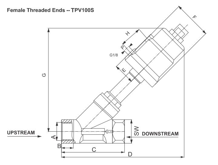 TPV100 Pneumaticly Operated 2/2 Way Seat Valve 7