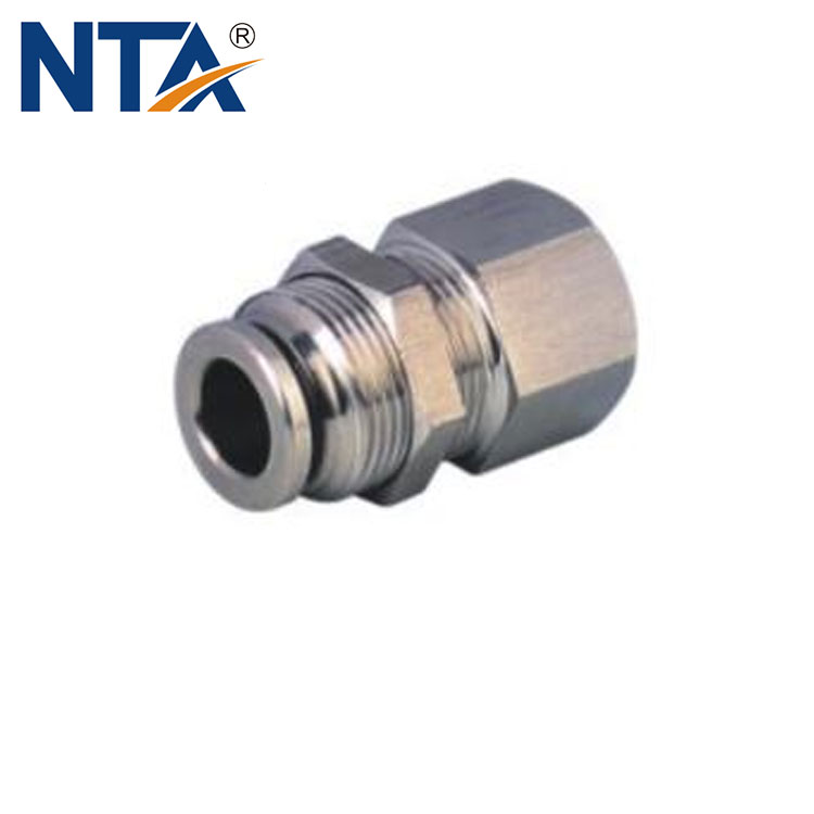 SS-PMF Bulkhead Stainless Steel Push in Connector/ Fitting Supplier 1