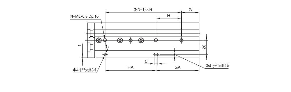 Mini slides cilindros MXS para aplicações pneumáticas com espaço apertado 15