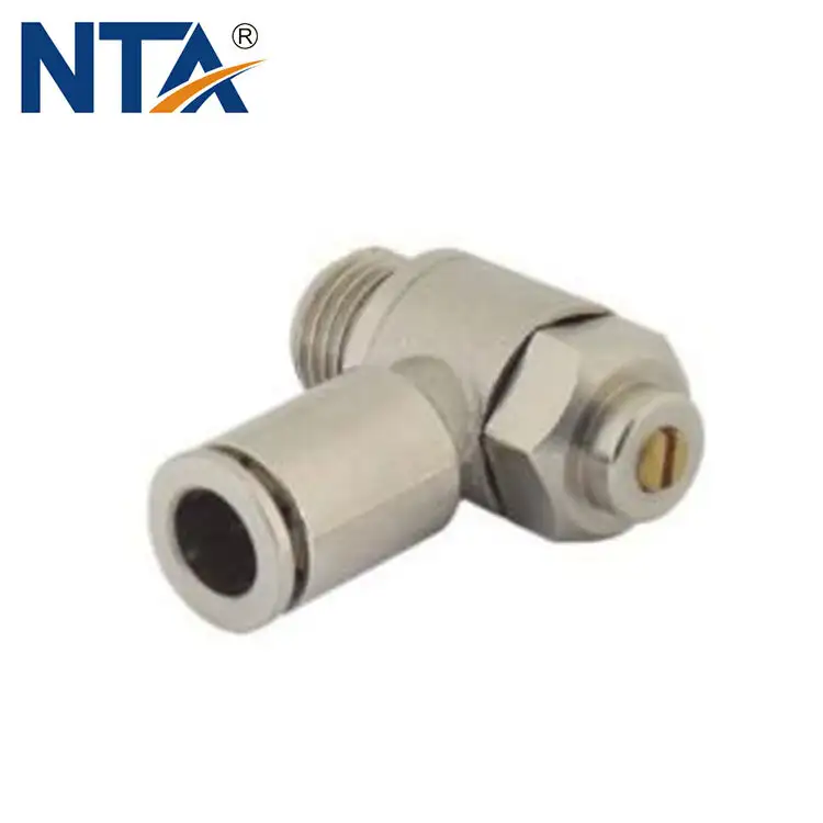 MSQ-G Slotted(non return) Brass/Metal Elbow Type/Universal Type/Push-lock Type Throttle Control Valve 1