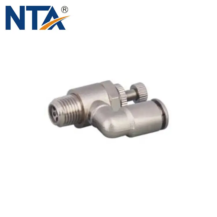 MSLL Universal Brass Elbow/Universal Type/Push-lock Type Throttle Control Valve/Air Flow Control Valve 1