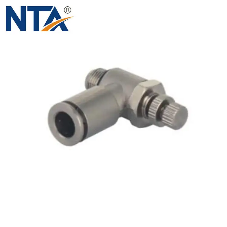 MSL-G Brass/Metal Elbow Type/Universal Type/Push-lock Type Throttle Control Valve/Air Flow Control Valve 1
