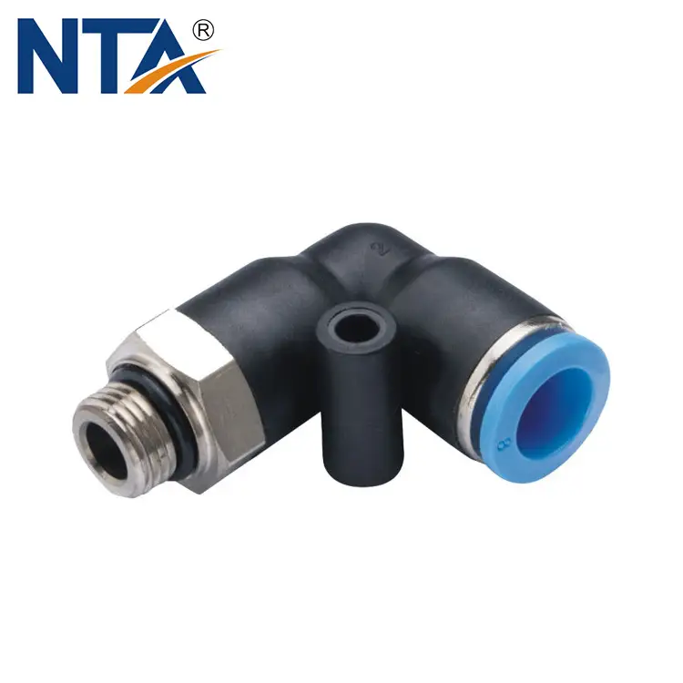 PL-G Male Elbow Plastic Push-in Fitting/Pneumatic Fitting/Compressed Air Fitting/One Touch Tube Fitting 1