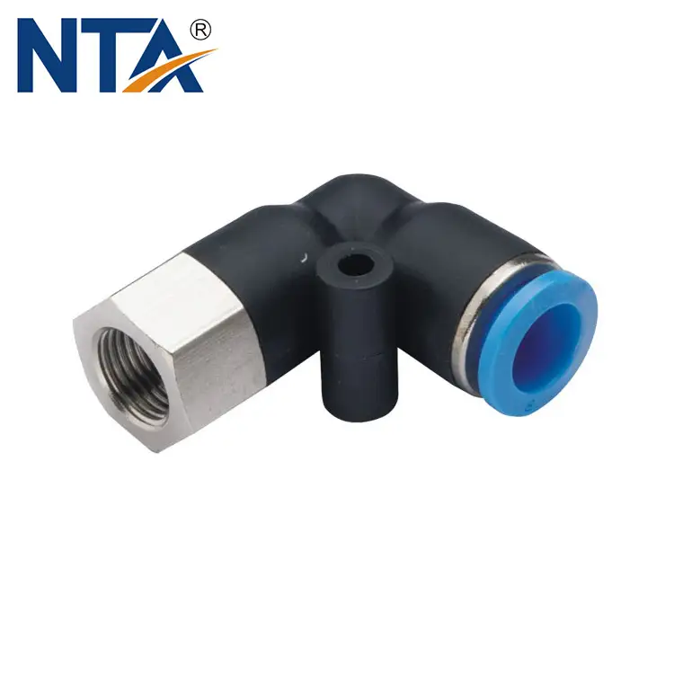 PLF Female Elbow Plastic Push-in Fitting/ Pneumatic Fitting/Compressed Air Fitting/One Touch Tube Fitting 1