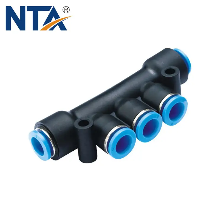 PK Union Triple Plastic Push-in Fitting/Pneumatic Fitting/Compressed Air Fitting/One Touch Tube Fitting 1