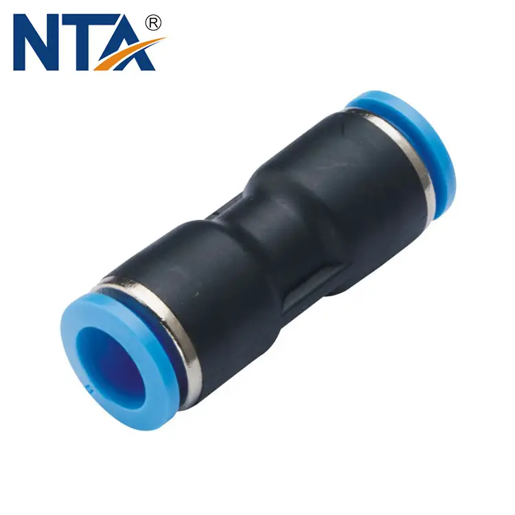 PU Union Straight Plastic Push-in Fitting/Pneumatic Fitting/Compressed Air Fitting/One Touch Tube Fitting 1