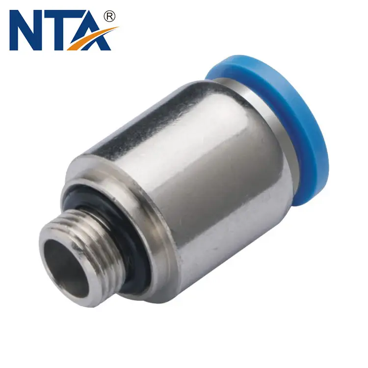 POC-G Hex Holed Straight Male G/BSPP Thread Plastic Push in Fitting/ Pneumatic Fitting/Compressed Air Fitting 1