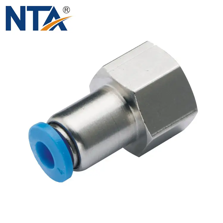 PCF Bulkhead Straight Female Thread Plastic Push-in Fitting/ Pneumatic Fitting/Compressed Air Fitting 1