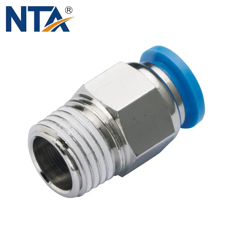 PC Straight MaleThread Plastic Push in Fitting/ Pneumatic Fitting/Compressed Air Fitting/One Touch Tube Fitting 1