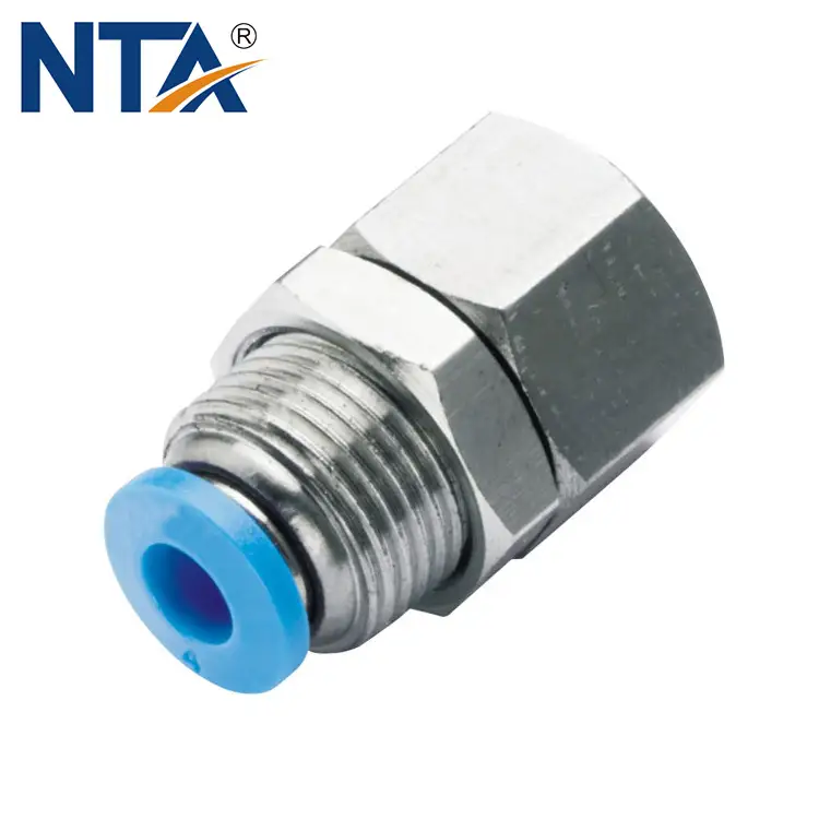 PMF Female Straight Bulkhead Union Plastic Push-in Fitting/ Pneumatic Fitting/Compressed Air Fitting 1