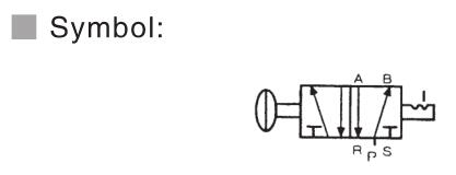 4L серия 5/2 ручной клапан 2