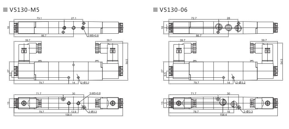 V5100 Series 5/2 or 5/3 Pneumatic Directional Control Valve 8