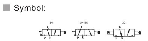 V3200 Serie 3/2 Pneumatisches Richtungssteuerventil 2