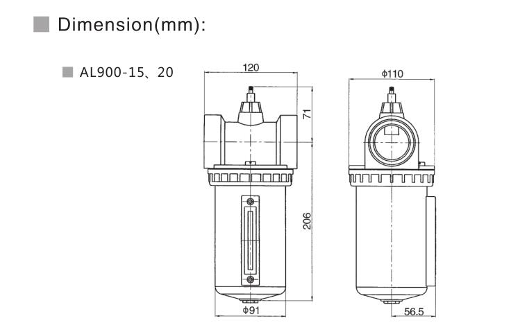 Lubricador de Big Flow de la serie Al. 7