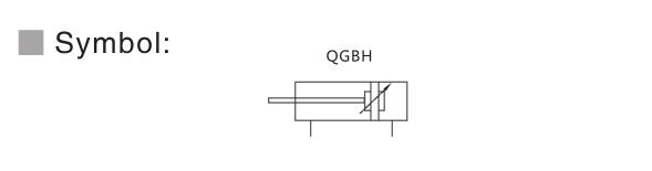 Cilindro de abrazadera neumática de la serie QGBH 2