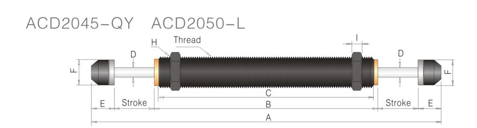 ACD Doppelachse Selbstkompensationserie Stoßdämpfer 3