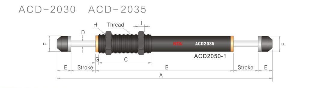 ACD Doppelachse Selbstkompensationserie Stoßdämpfer 5