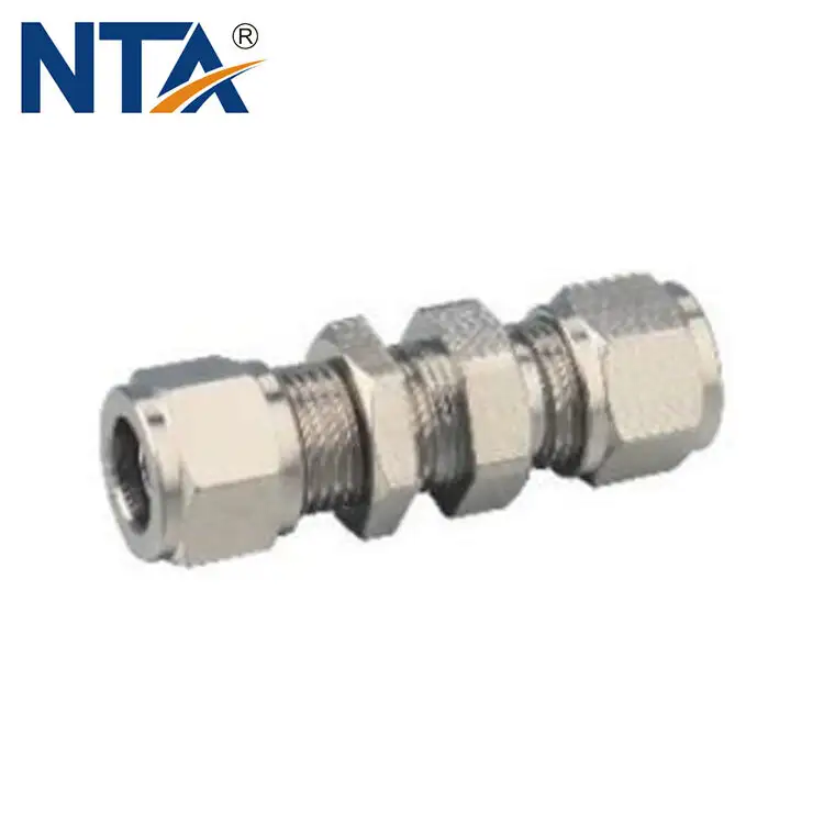 MTPM Bulkhead Union تجهيزات الضغط المستقيم/ النحاس الهوائي المنحطي تركيب/ ضغط الهواء المضغوط 1