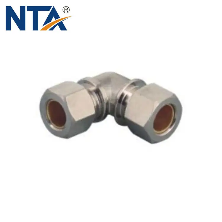 MTPV Brass Compression Elbow Coupler/ Brass Elbow Compression Fitting/Compression Elbow Air Fitting 1