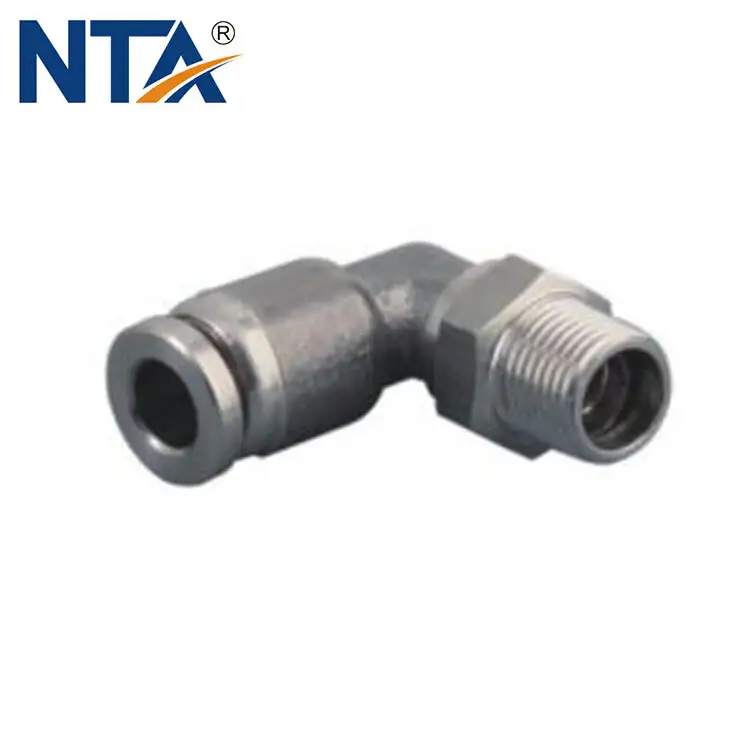 SS-PL Stainless Steel Male Elbow Push in Connector/Stainless Steel Elbow Push in Fitting 1