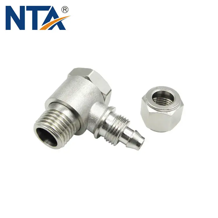 TPH Universal Elbow Brass Push on Fittings/Pneumatic Banjo Fitting/Metal Banjo Tube Fitting/Brass Banjo Fittings 1