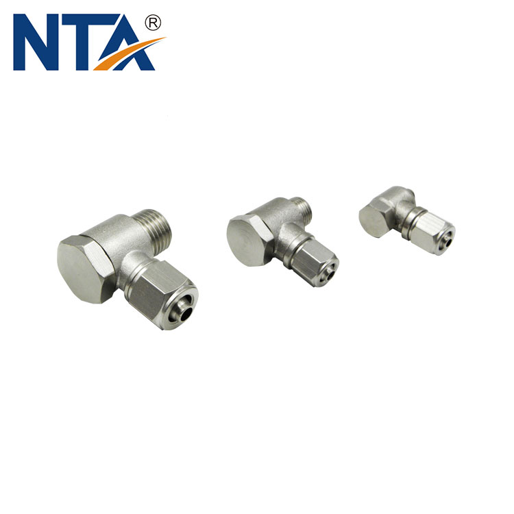 TPH Universal Elbow Brass Push on Fittings/Pneumatic Banjo Fitting/Metal Banjo Tube Fitting/Brass Banjo Fittings 3