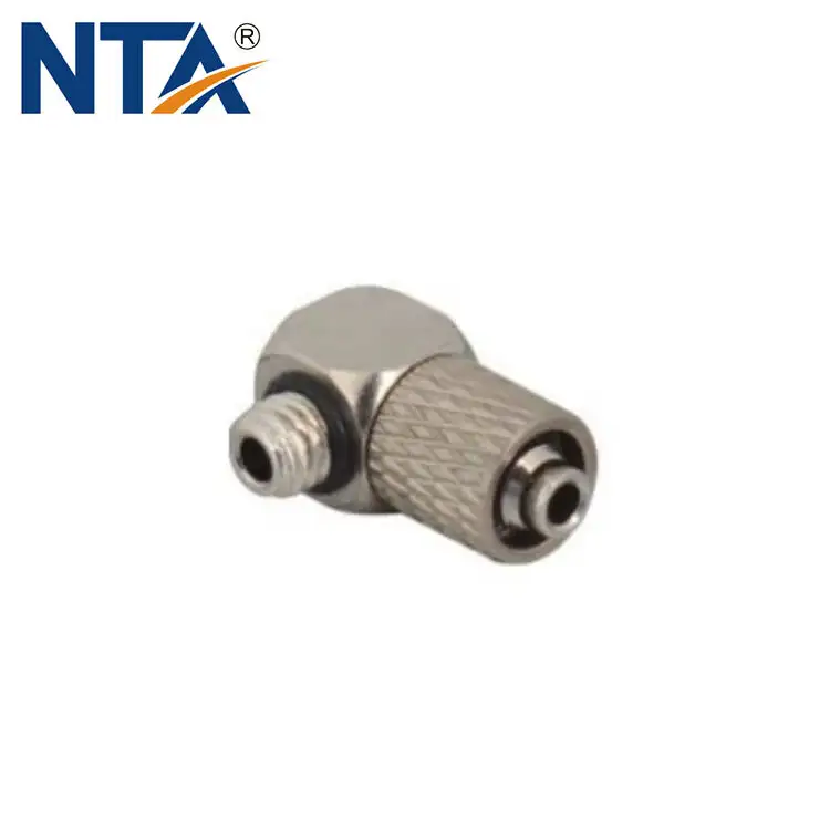 TPL-C Mini Elbow Push on Fittings/Pneumatic Mini Elbow Push on Fitting/Metal Mini Elbow Screw Lock Fitting 1
