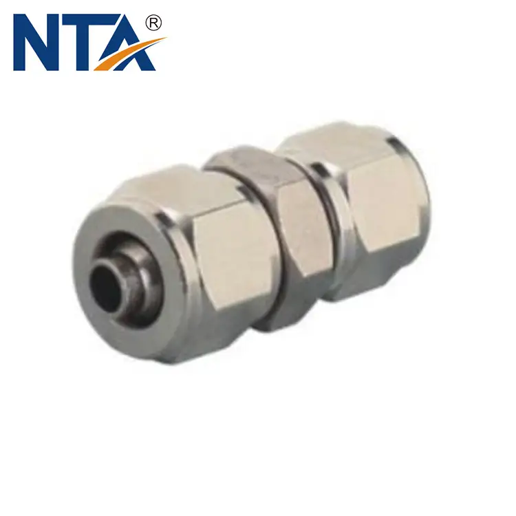 TPG Union Straight Reducer Brass Push on Fittings/ Brass Union Straight Pneumatic Fitting 1