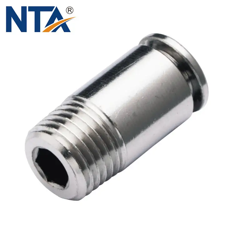 MPOC Hexagon Socket Head Male Connector /Hexagon Socket Head Brass Push in Fittings/ Brass Pneumatic Fitting 1