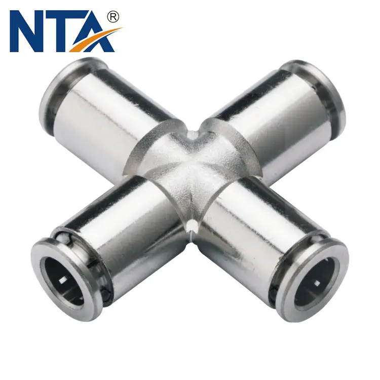 MPZA Union Cross Brass in Fittings/Brass 공압 피팅/압축 공기 피팅/금속 Union Cross One Touch 1