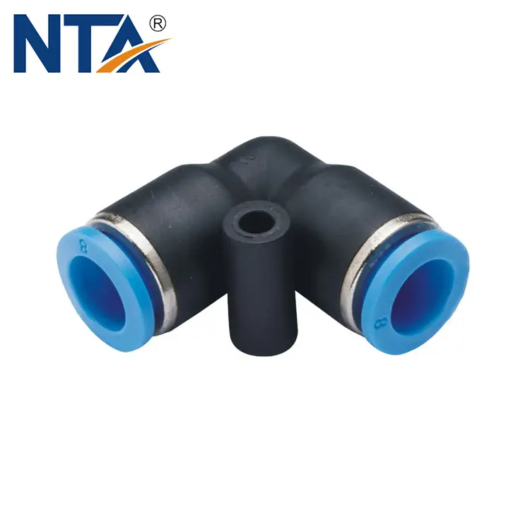 PV Union Elbow Plastic Push-in Fitting/Pneumatic Fitting/Compressed Air Fitting/One Touch Tube Fitting 1