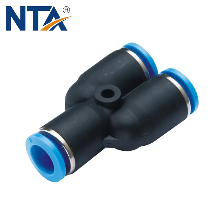 PW Different Diameter Union Y Plastic Push-in Fitting/Pneumatic Fitting/Compressed Air Fitting/One Touch Tube Fitting 1