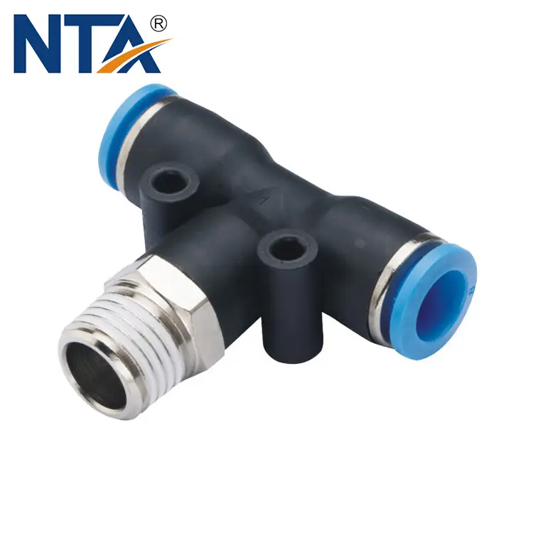 PB Branch Tee Plastic Push-in Fitting/ Pneumatic Fitting/Compressed Air Fitting/One Touch Tube Fitting 1