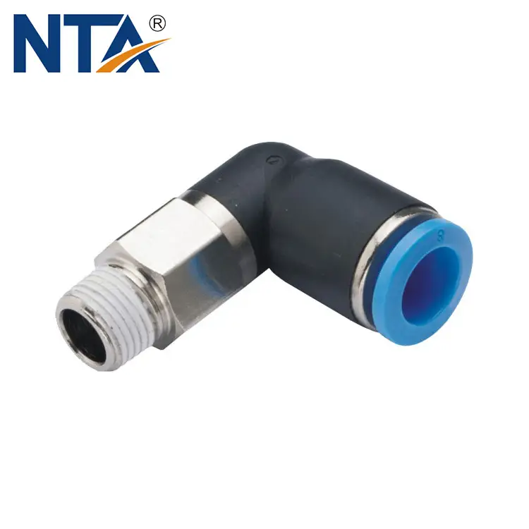 GPL Male Elbow Plastic Push-in Fitting/ Pneumatic Fitting/Compressed Air Fitting/One Touch Tube Fitting 1