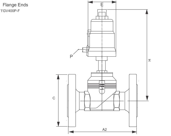 Поршневый клапан контролируемого сиденья управляемого TGV400 (большой порт) 9
