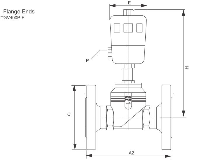 Поршневый клапан контролируемого сиденья управляемого TGV400 (большой порт) 6