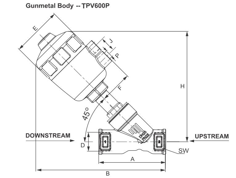 TPV600 Pneumaticly Operated 2/2 Way Seat Valve 4