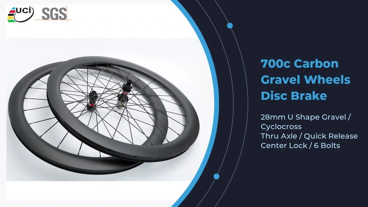 OEM 700c Carbon Gravel Wheels Disc Brake Novatec 411 412 Cyclocross Wheelset 28mm U Shape 1
