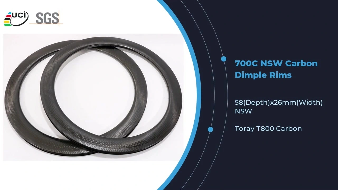 700C Carbon NSW Dimple Rims UCI Quality Road Rim Manufacturers 1