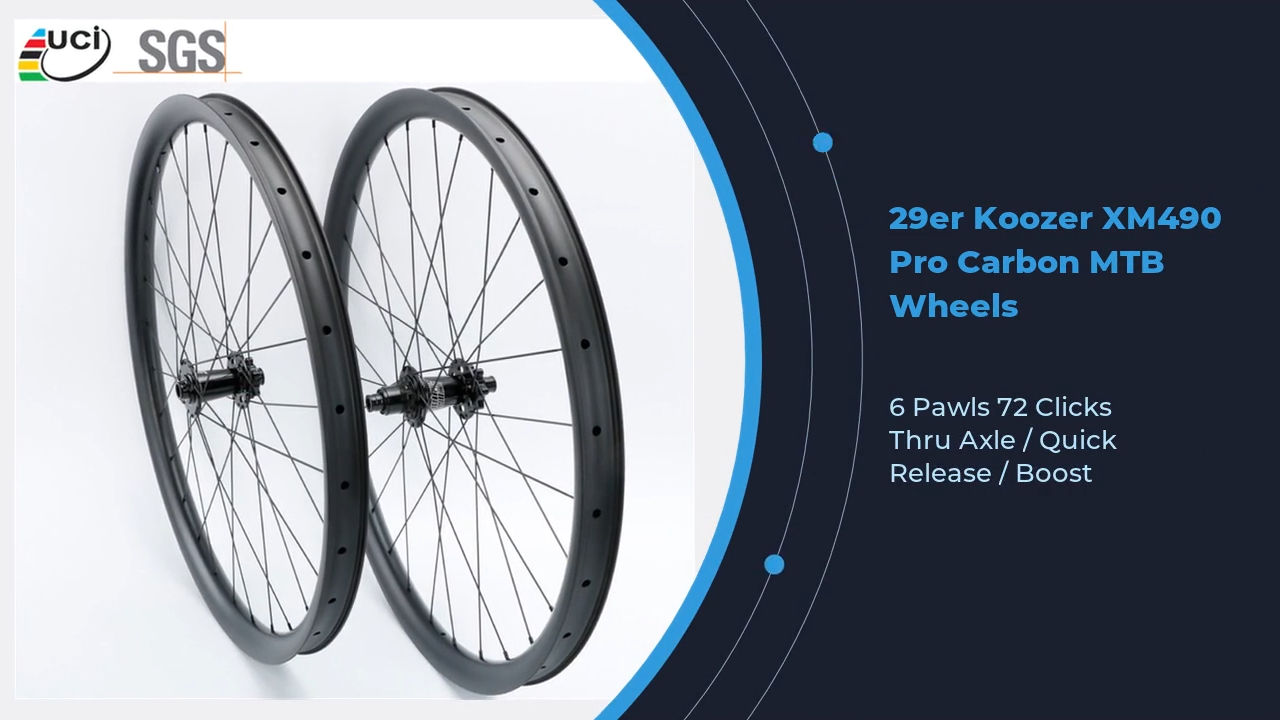 29er Koozer XM490 Pro Carbon MTB Wheels 72 Clicks 6 Pawls AM Wheelset 1