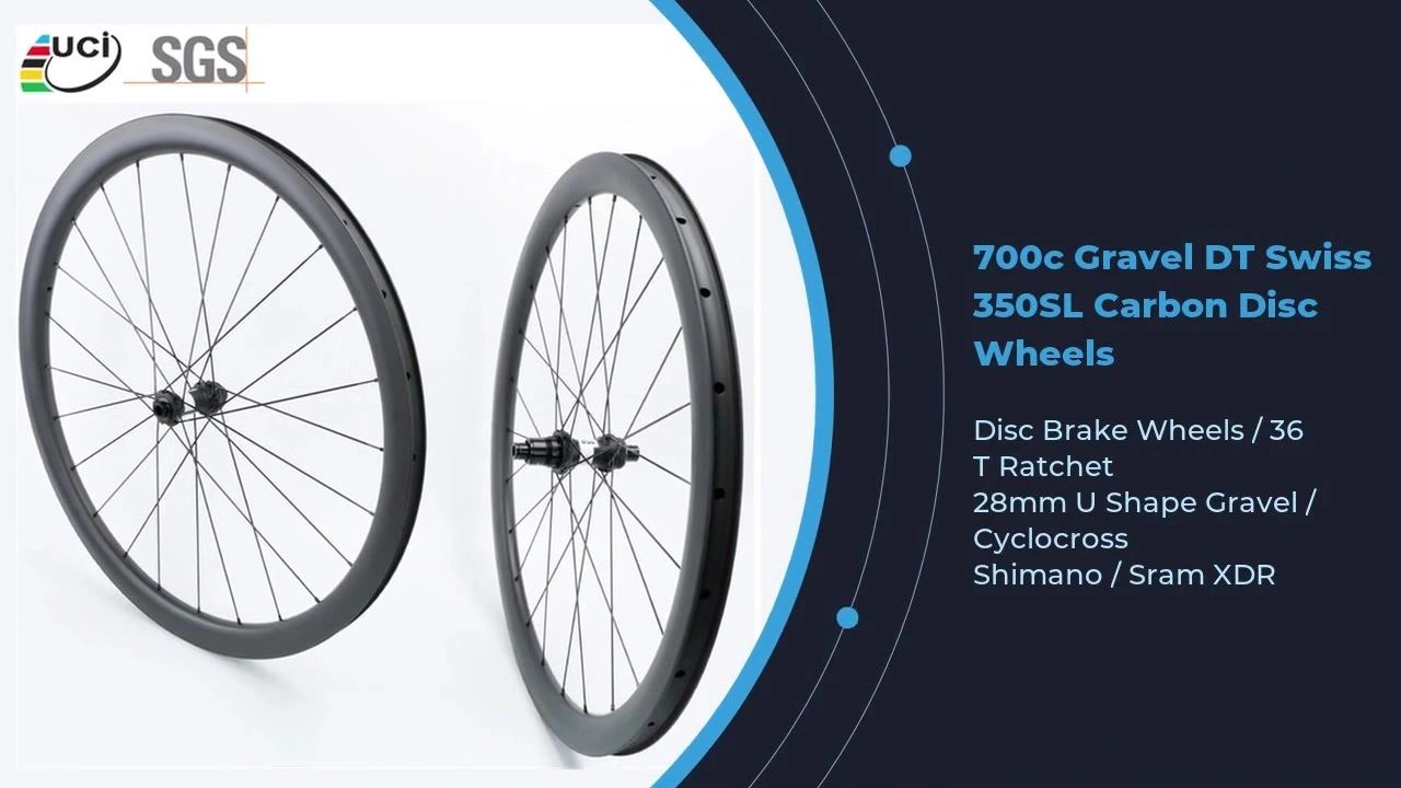 700c Gravel DT Swiss 350SL Ratchet Carbon Wheels Disc Brake UCI Quality Wheelset 1
