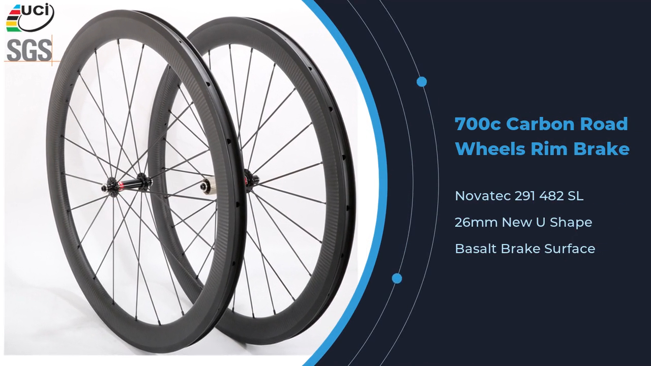 700c Road Carbon Wheels Novatec 291 482SL Rim Brake Wheelset 1