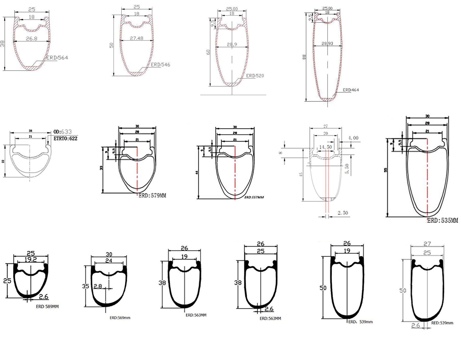 Carbon Disc Wheel 700c 38mm 50mm 60mm 88mm Clincher Tubeless Road Carbon Disc Wheelset Novatec 411 412 Thru Axle or Quick Release Road Disc Brake Carbon Wheels 18