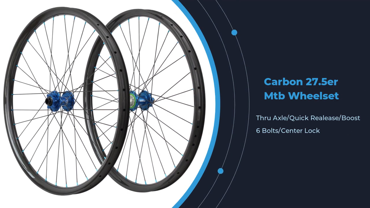 27.5er carbon mtb wheelset clincher tubeless hope pro4 carbon mtb wheelset 27.5 QR/TA/BOOST carbon mtb wheels 1