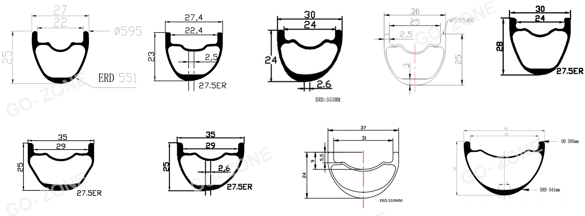 27.5er carbon mtb wheelset clincher tubeless hope pro4 carbon mtb wheelset 27.5 QR/TA/BOOST carbon mtb wheels 18